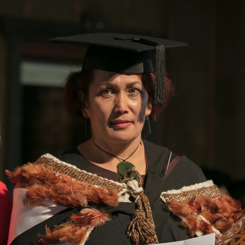 Te Reinga Chase at her graduation in 2017