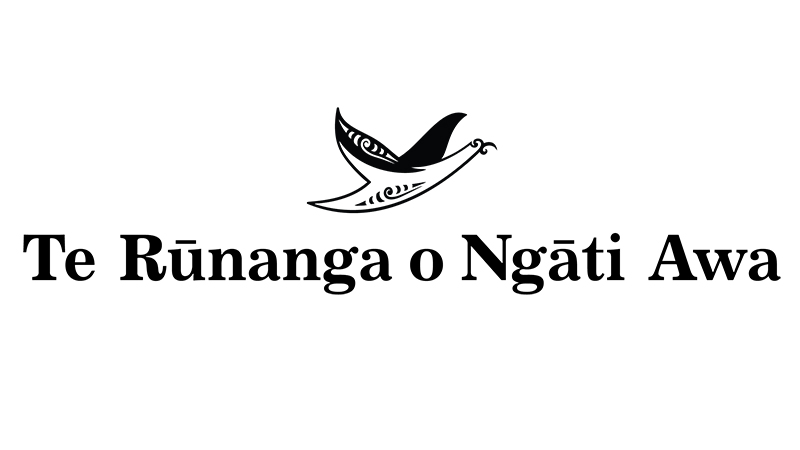 Te Rūnanga o Ngāti Awa black logo