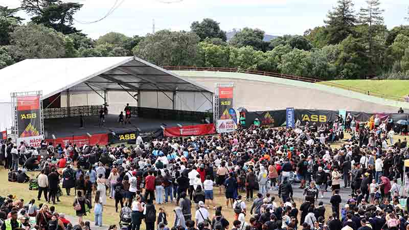 Photo of crowd at ASB Polyfest event