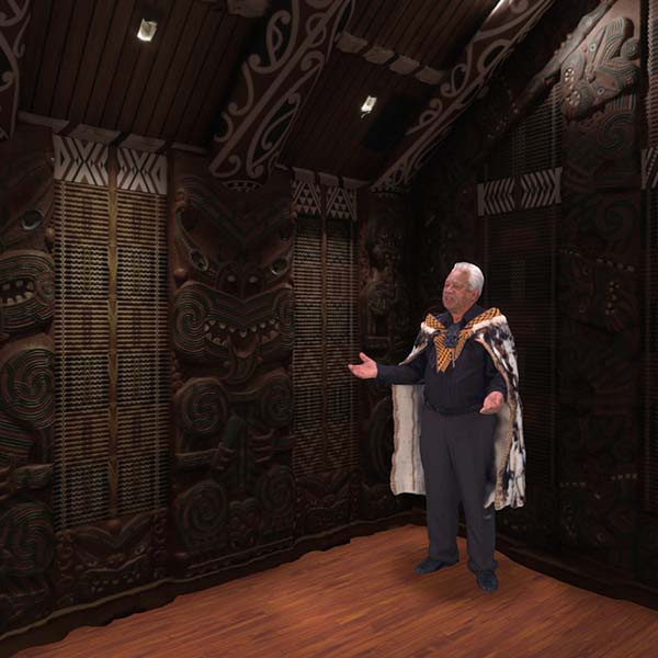 Ngāti Awa's Joe Harawira narrates kōrero during the experience