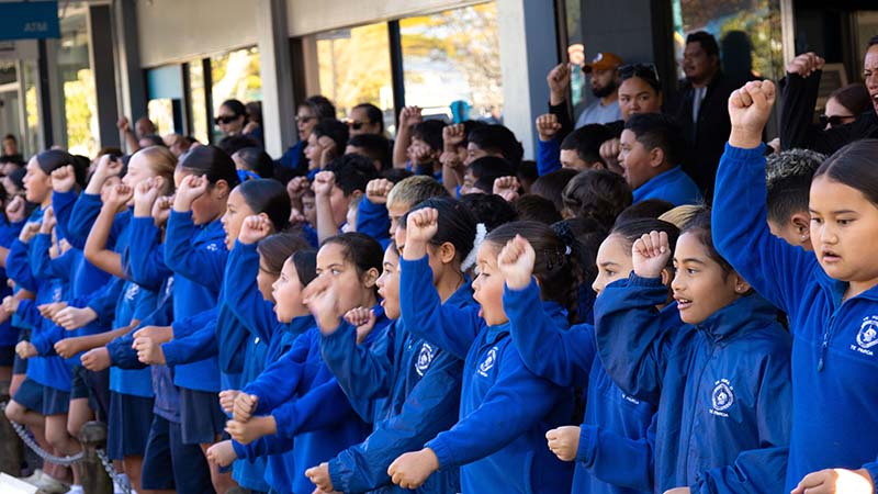 school students from Matata Primary school